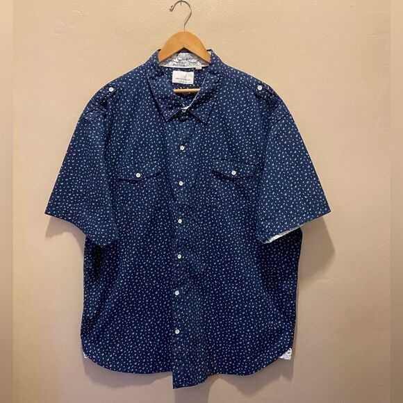 Paperdenim&cloth short sleeves button down shirt 4X - Picture 1 of 9